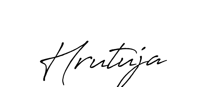 Similarly Antro_Vectra_Bolder is the best handwritten signature design. Signature creator online .You can use it as an online autograph creator for name Hrutuja. Hrutuja signature style 7 images and pictures png