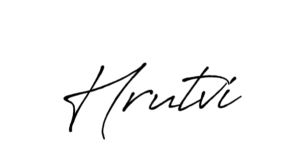 Design your own signature with our free online signature maker. With this signature software, you can create a handwritten (Antro_Vectra_Bolder) signature for name Hrutvi. Hrutvi signature style 7 images and pictures png