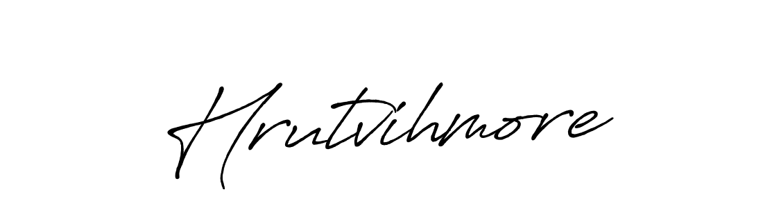 How to Draw Hrutvihmore signature style? Antro_Vectra_Bolder is a latest design signature styles for name Hrutvihmore. Hrutvihmore signature style 7 images and pictures png