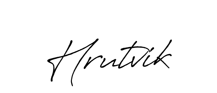 It looks lik you need a new signature style for name Hrutvik. Design unique handwritten (Antro_Vectra_Bolder) signature with our free signature maker in just a few clicks. Hrutvik signature style 7 images and pictures png