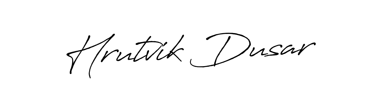 Hrutvik Dusar stylish signature style. Best Handwritten Sign (Antro_Vectra_Bolder) for my name. Handwritten Signature Collection Ideas for my name Hrutvik Dusar. Hrutvik Dusar signature style 7 images and pictures png