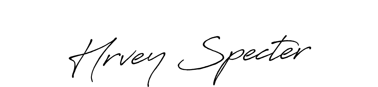 How to make Hrvey Specter name signature. Use Antro_Vectra_Bolder style for creating short signs online. This is the latest handwritten sign. Hrvey Specter signature style 7 images and pictures png