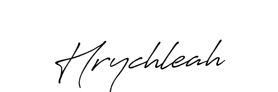 Create a beautiful signature design for name Hrychleah. With this signature (Antro_Vectra_Bolder) fonts, you can make a handwritten signature for free. Hrychleah signature style 7 images and pictures png