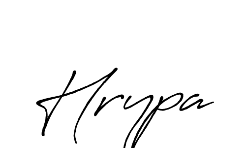 Hrypa stylish signature style. Best Handwritten Sign (Antro_Vectra_Bolder) for my name. Handwritten Signature Collection Ideas for my name Hrypa. Hrypa signature style 7 images and pictures png