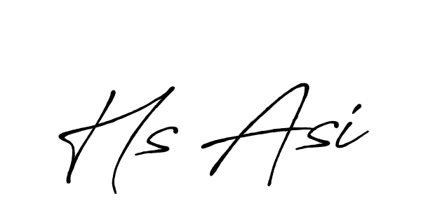 Make a beautiful signature design for name Hs Asi. Use this online signature maker to create a handwritten signature for free. Hs Asi signature style 7 images and pictures png
