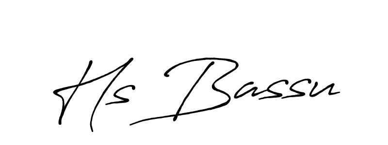 How to make Hs Bassu signature? Antro_Vectra_Bolder is a professional autograph style. Create handwritten signature for Hs Bassu name. Hs Bassu signature style 7 images and pictures png