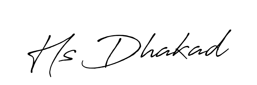 Similarly Antro_Vectra_Bolder is the best handwritten signature design. Signature creator online .You can use it as an online autograph creator for name Hs Dhakad. Hs Dhakad signature style 7 images and pictures png