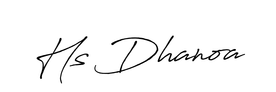 Also You can easily find your signature by using the search form. We will create Hs Dhanoa name handwritten signature images for you free of cost using Antro_Vectra_Bolder sign style. Hs Dhanoa signature style 7 images and pictures png