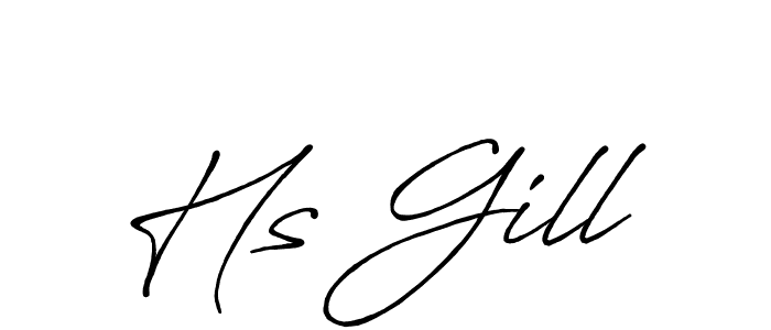Make a short Hs Gill signature style. Manage your documents anywhere anytime using Antro_Vectra_Bolder. Create and add eSignatures, submit forms, share and send files easily. Hs Gill signature style 7 images and pictures png