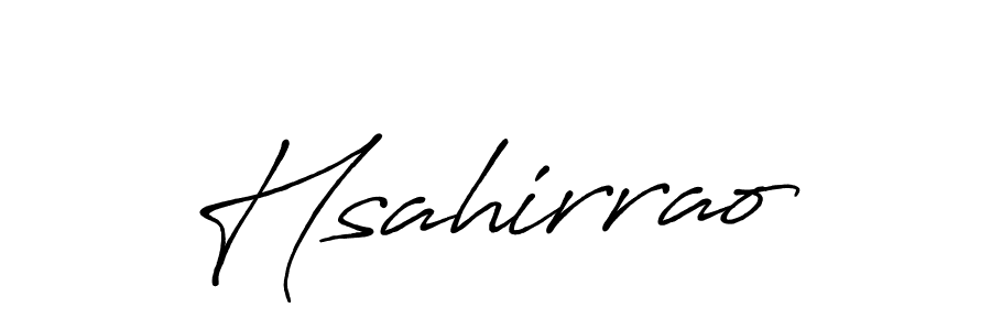 Design your own signature with our free online signature maker. With this signature software, you can create a handwritten (Antro_Vectra_Bolder) signature for name Hsahirrao. Hsahirrao signature style 7 images and pictures png