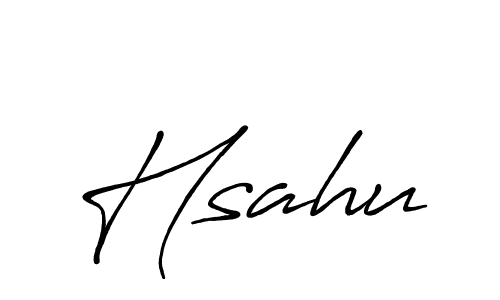 Once you've used our free online signature maker to create your best signature Antro_Vectra_Bolder style, it's time to enjoy all of the benefits that Hsahu name signing documents. Hsahu signature style 7 images and pictures png