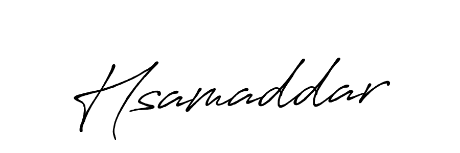 How to make Hsamaddar name signature. Use Antro_Vectra_Bolder style for creating short signs online. This is the latest handwritten sign. Hsamaddar signature style 7 images and pictures png