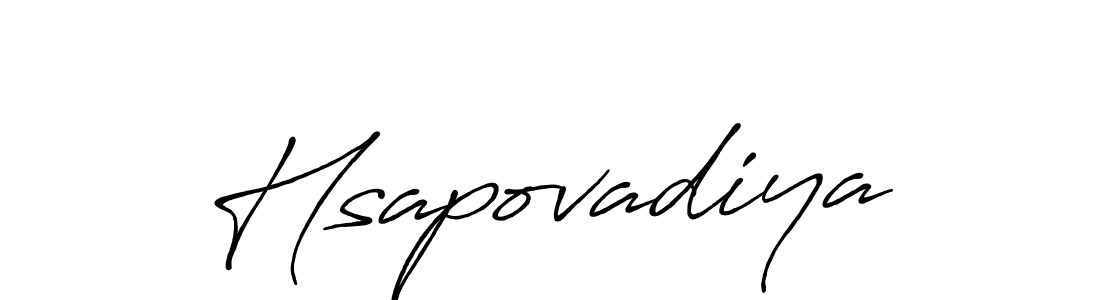 if you are searching for the best signature style for your name Hsapovadiya. so please give up your signature search. here we have designed multiple signature styles  using Antro_Vectra_Bolder. Hsapovadiya signature style 7 images and pictures png
