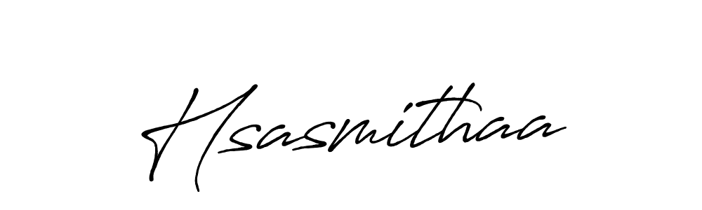 Make a beautiful signature design for name Hsasmithaa. With this signature (Antro_Vectra_Bolder) style, you can create a handwritten signature for free. Hsasmithaa signature style 7 images and pictures png