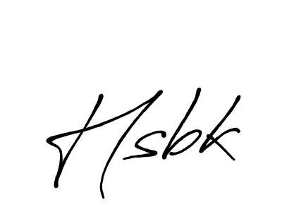 Also we have Hsbk name is the best signature style. Create professional handwritten signature collection using Antro_Vectra_Bolder autograph style. Hsbk signature style 7 images and pictures png