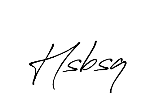 Design your own signature with our free online signature maker. With this signature software, you can create a handwritten (Antro_Vectra_Bolder) signature for name Hsbsq. Hsbsq signature style 7 images and pictures png