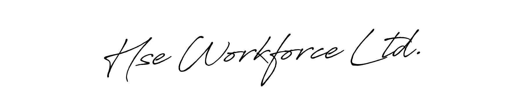 The best way (Antro_Vectra_Bolder) to make a short signature is to pick only two or three words in your name. The name Hse Workforce Ltd. include a total of six letters. For converting this name. Hse Workforce Ltd. signature style 7 images and pictures png