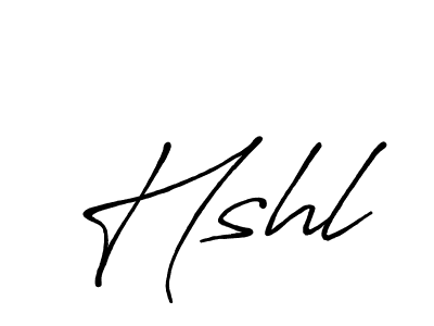 Use a signature maker to create a handwritten signature online. With this signature software, you can design (Antro_Vectra_Bolder) your own signature for name Hshl. Hshl signature style 7 images and pictures png