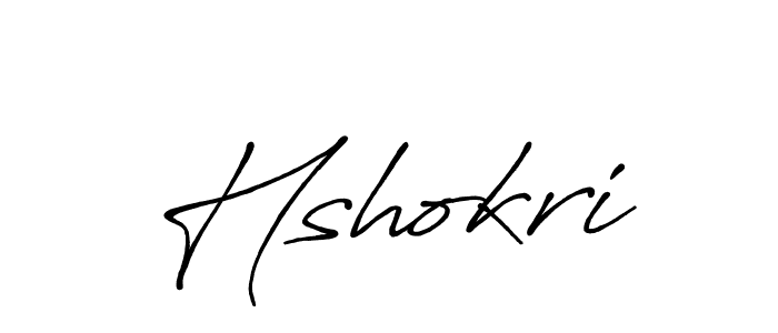 Create a beautiful signature design for name Hshokri. With this signature (Antro_Vectra_Bolder) fonts, you can make a handwritten signature for free. Hshokri signature style 7 images and pictures png