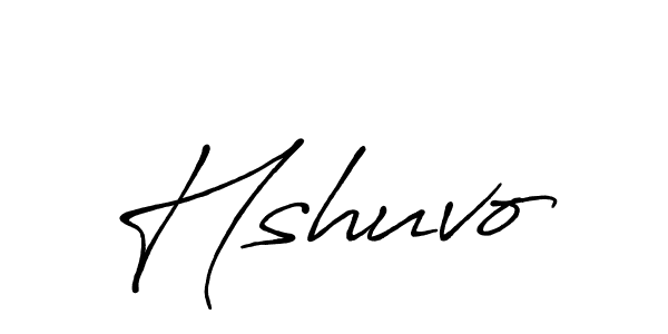 Also we have Hshuvo name is the best signature style. Create professional handwritten signature collection using Antro_Vectra_Bolder autograph style. Hshuvo signature style 7 images and pictures png