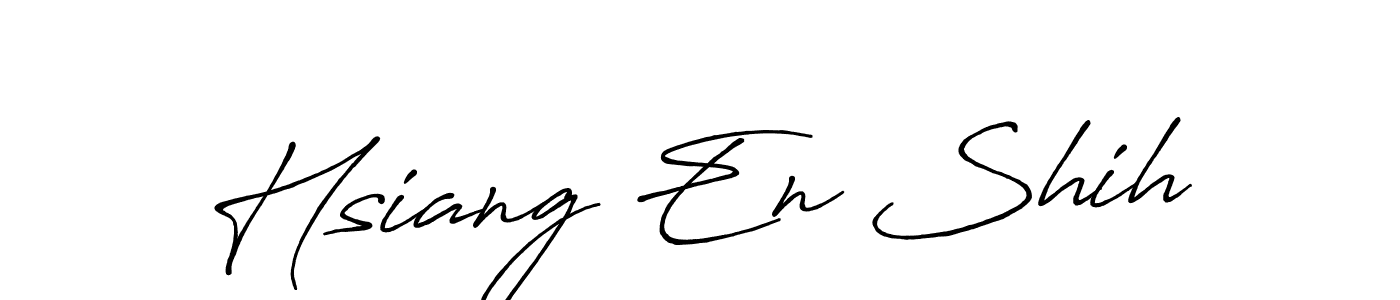 How to make Hsiang En Shih name signature. Use Antro_Vectra_Bolder style for creating short signs online. This is the latest handwritten sign. Hsiang En Shih signature style 7 images and pictures png