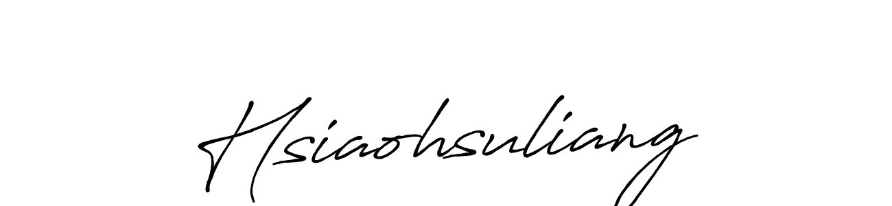 How to Draw Hsiaohsuliang signature style? Antro_Vectra_Bolder is a latest design signature styles for name Hsiaohsuliang. Hsiaohsuliang signature style 7 images and pictures png