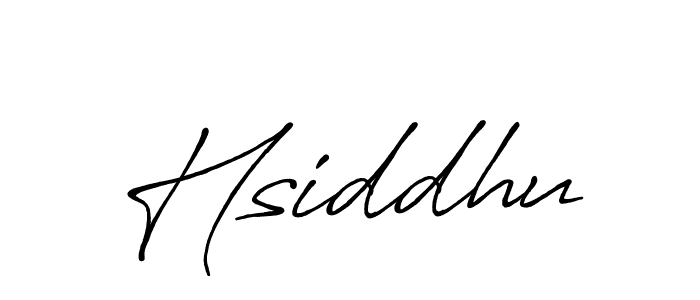 How to make Hsiddhu name signature. Use Antro_Vectra_Bolder style for creating short signs online. This is the latest handwritten sign. Hsiddhu signature style 7 images and pictures png