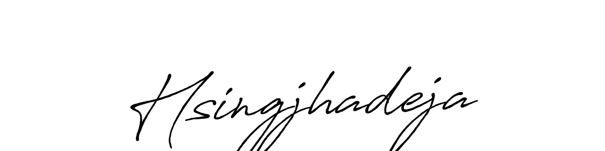 This is the best signature style for the Hsingjhadeja name. Also you like these signature font (Antro_Vectra_Bolder). Mix name signature. Hsingjhadeja signature style 7 images and pictures png