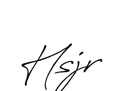 Create a beautiful signature design for name Hsjr. With this signature (Antro_Vectra_Bolder) fonts, you can make a handwritten signature for free. Hsjr signature style 7 images and pictures png