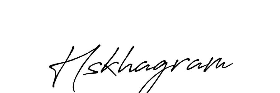 How to make Hskhagram name signature. Use Antro_Vectra_Bolder style for creating short signs online. This is the latest handwritten sign. Hskhagram signature style 7 images and pictures png