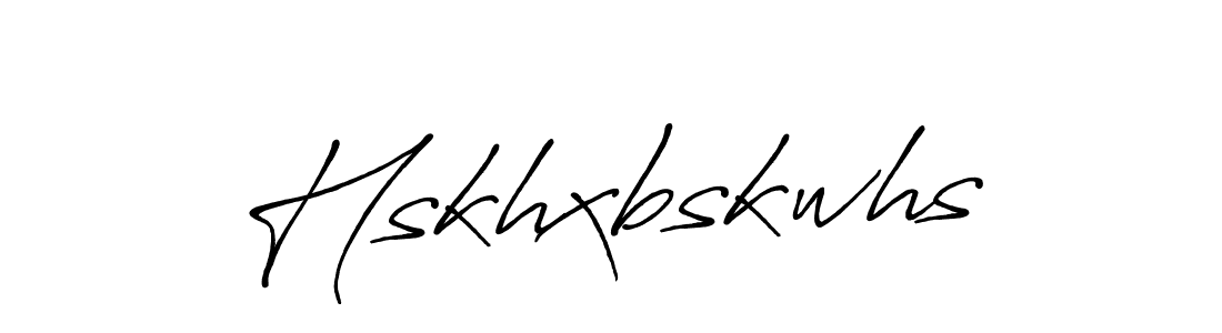 Make a beautiful signature design for name Hskhxbskwhs. With this signature (Antro_Vectra_Bolder) style, you can create a handwritten signature for free. Hskhxbskwhs signature style 7 images and pictures png