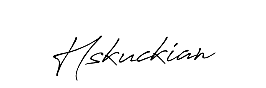 Make a beautiful signature design for name Hskuckian. With this signature (Antro_Vectra_Bolder) style, you can create a handwritten signature for free. Hskuckian signature style 7 images and pictures png