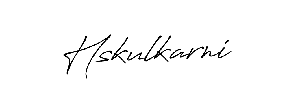 Also we have Hskulkarni name is the best signature style. Create professional handwritten signature collection using Antro_Vectra_Bolder autograph style. Hskulkarni signature style 7 images and pictures png