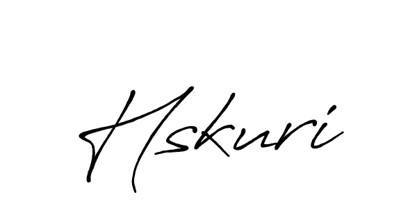 How to make Hskuri name signature. Use Antro_Vectra_Bolder style for creating short signs online. This is the latest handwritten sign. Hskuri signature style 7 images and pictures png