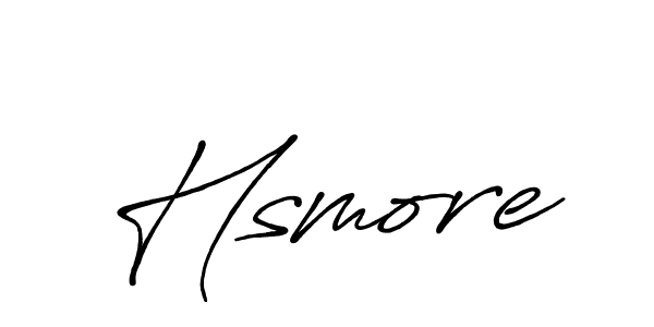 Similarly Antro_Vectra_Bolder is the best handwritten signature design. Signature creator online .You can use it as an online autograph creator for name Hsmore. Hsmore signature style 7 images and pictures png