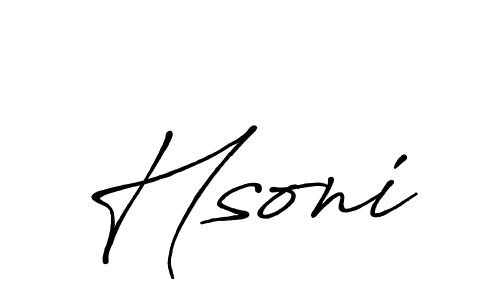 The best way (Antro_Vectra_Bolder) to make a short signature is to pick only two or three words in your name. The name Hsoni include a total of six letters. For converting this name. Hsoni signature style 7 images and pictures png