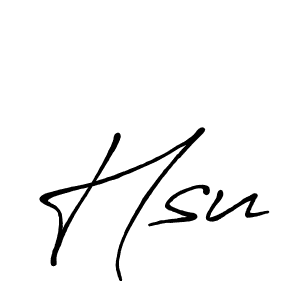 if you are searching for the best signature style for your name Hsu. so please give up your signature search. here we have designed multiple signature styles  using Antro_Vectra_Bolder. Hsu signature style 7 images and pictures png