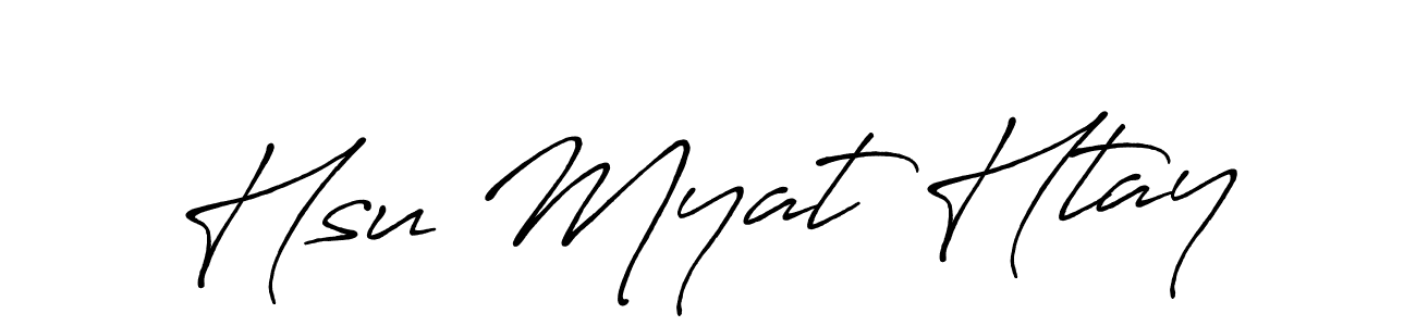 Design your own signature with our free online signature maker. With this signature software, you can create a handwritten (Antro_Vectra_Bolder) signature for name Hsu Myat Htay. Hsu Myat Htay signature style 7 images and pictures png