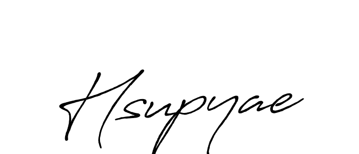 Hsupyae stylish signature style. Best Handwritten Sign (Antro_Vectra_Bolder) for my name. Handwritten Signature Collection Ideas for my name Hsupyae. Hsupyae signature style 7 images and pictures png