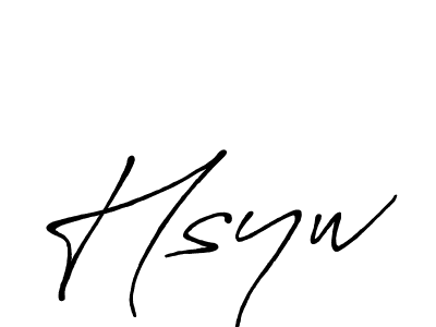 You should practise on your own different ways (Antro_Vectra_Bolder) to write your name (Hsyw) in signature. don't let someone else do it for you. Hsyw signature style 7 images and pictures png