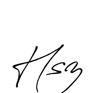 if you are searching for the best signature style for your name Hsz. so please give up your signature search. here we have designed multiple signature styles  using Antro_Vectra_Bolder. Hsz signature style 7 images and pictures png