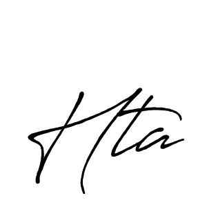 Use a signature maker to create a handwritten signature online. With this signature software, you can design (Antro_Vectra_Bolder) your own signature for name Hta. Hta signature style 7 images and pictures png