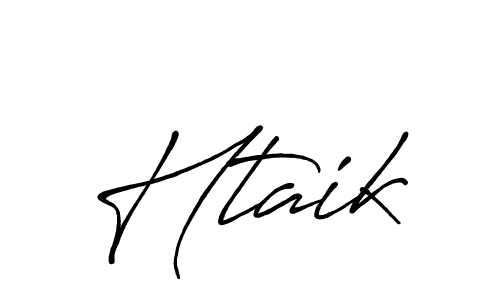Htaik stylish signature style. Best Handwritten Sign (Antro_Vectra_Bolder) for my name. Handwritten Signature Collection Ideas for my name Htaik. Htaik signature style 7 images and pictures png