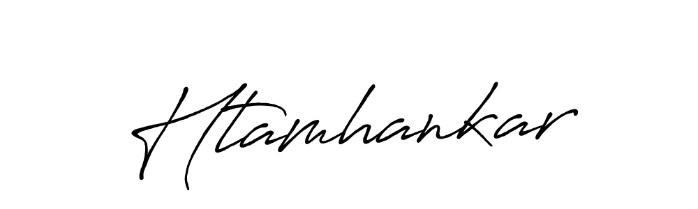How to Draw Htamhankar signature style? Antro_Vectra_Bolder is a latest design signature styles for name Htamhankar. Htamhankar signature style 7 images and pictures png