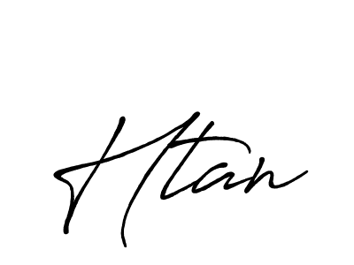 Make a beautiful signature design for name Htan. With this signature (Antro_Vectra_Bolder) style, you can create a handwritten signature for free. Htan signature style 7 images and pictures png