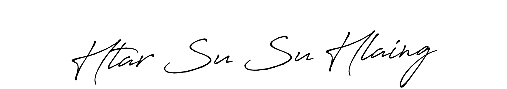 The best way (Antro_Vectra_Bolder) to make a short signature is to pick only two or three words in your name. The name Htar Su Su Hlaing include a total of six letters. For converting this name. Htar Su Su Hlaing signature style 7 images and pictures png
