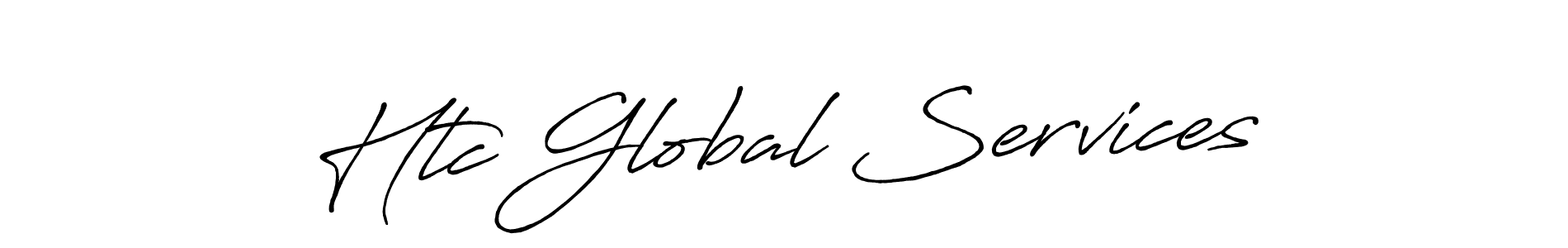 Create a beautiful signature design for name Htc Global Services. With this signature (Antro_Vectra_Bolder) fonts, you can make a handwritten signature for free. Htc Global Services signature style 7 images and pictures png