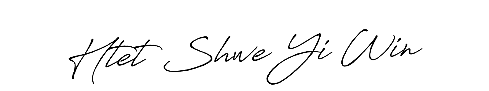 Also we have Htet Shwe Yi Win name is the best signature style. Create professional handwritten signature collection using Antro_Vectra_Bolder autograph style. Htet Shwe Yi Win signature style 7 images and pictures png