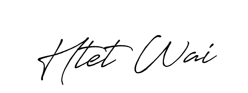 Similarly Antro_Vectra_Bolder is the best handwritten signature design. Signature creator online .You can use it as an online autograph creator for name Htet Wai. Htet Wai signature style 7 images and pictures png