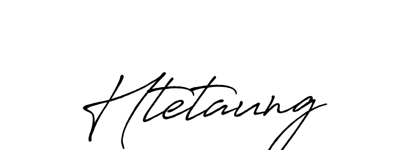 How to make Htetaung name signature. Use Antro_Vectra_Bolder style for creating short signs online. This is the latest handwritten sign. Htetaung signature style 7 images and pictures png